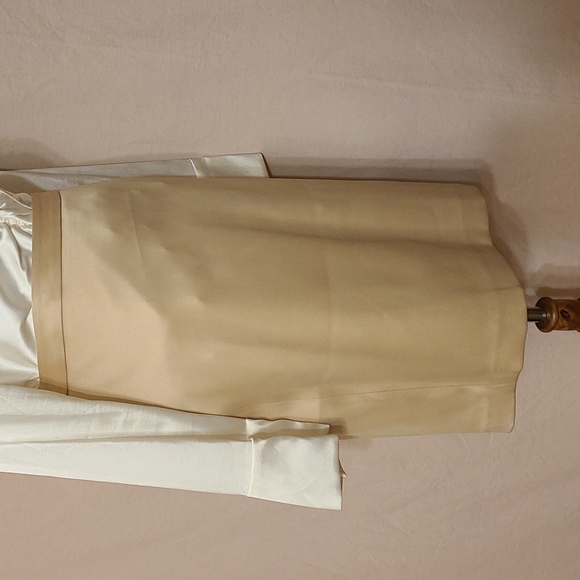 INC International Concepts Gold Pencil Dress Skirt - Picture 3 of 7